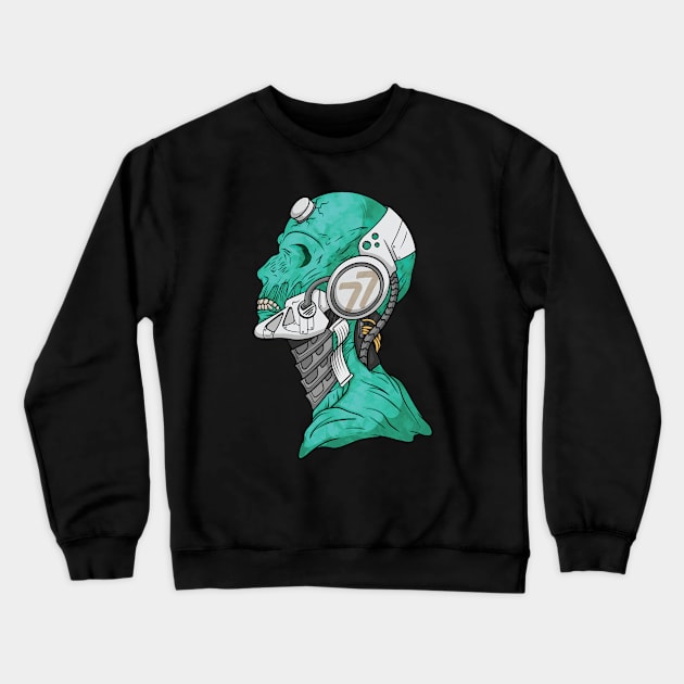 Cyber Zombie Crewneck Sweatshirt by Gofart